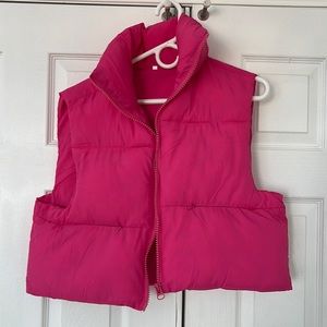 Pink Puffer Vest